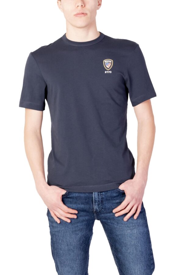 Blauer T-Shirt Uomo