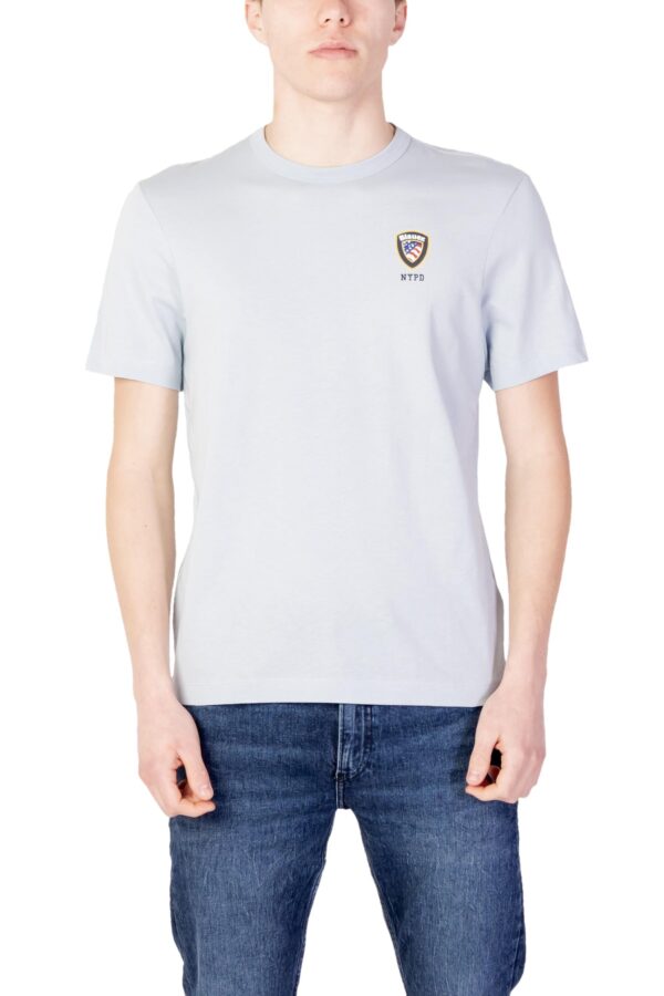 Blauer T-Shirt Uomo