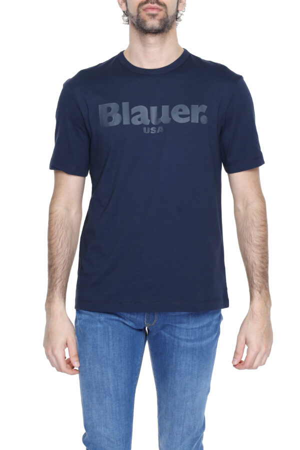 Blauer T-Shirt Uomo